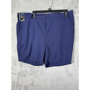 Roundtree Yorke Shorts Mens 42 Blue‎ Classic Fit Performance Flat Wicking 9" NEW